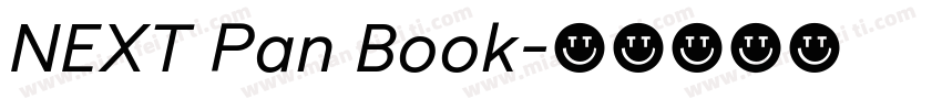 NEXT Pan Book字体转换